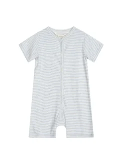 Jumpsuit m. Ränder - Ljusblå