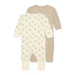 Jumpsuit 2-pack - Silver Mink Melange