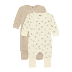 Jumpsuit 2-pack - Silver Mink Melange