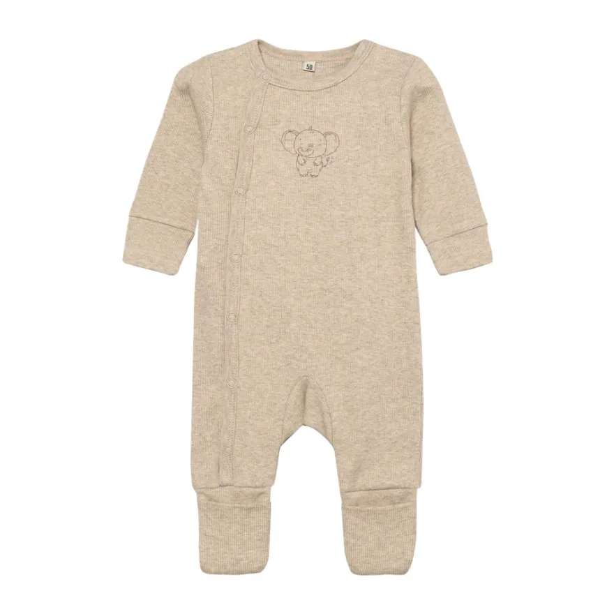 Jumpsuit 2-pack - Silver Mink Melange