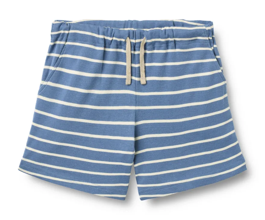 Kalle Jersey Shorts - Blue Stripe