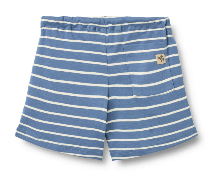 Kalle Jersey Shorts - Blue Stripe