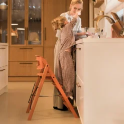 Kaos Klapp Matstol I Återvunnen Plast - Terracotta Pink