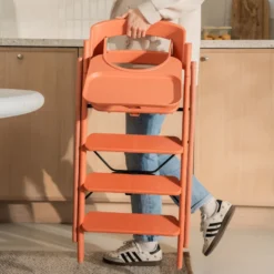 Kaos Klapp Matstol I Återvunnen Plast - Terracotta Pink