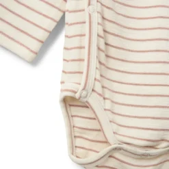 Kaya Långärmad Body - Rose stripe