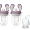 Kidsme Foodfeeder Startpaket 2-pack - Plum