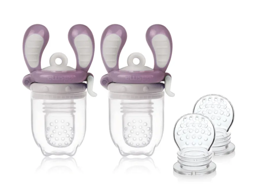 Kidsme Foodfeeder Startpaket 2-pack - Plum