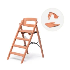 Klapp matstol i återvunnen plast inkl. bygel och bricka - Terracotta pink