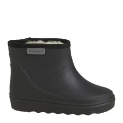 Korta Fodrade Stövlar Solid - Black