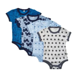 Kortärmad Body 4-pack - Blue