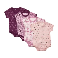 Kortärmad Body 4-pack - Lilac