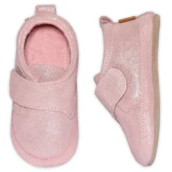 Lädertofflor Glimmer - Rose Grey