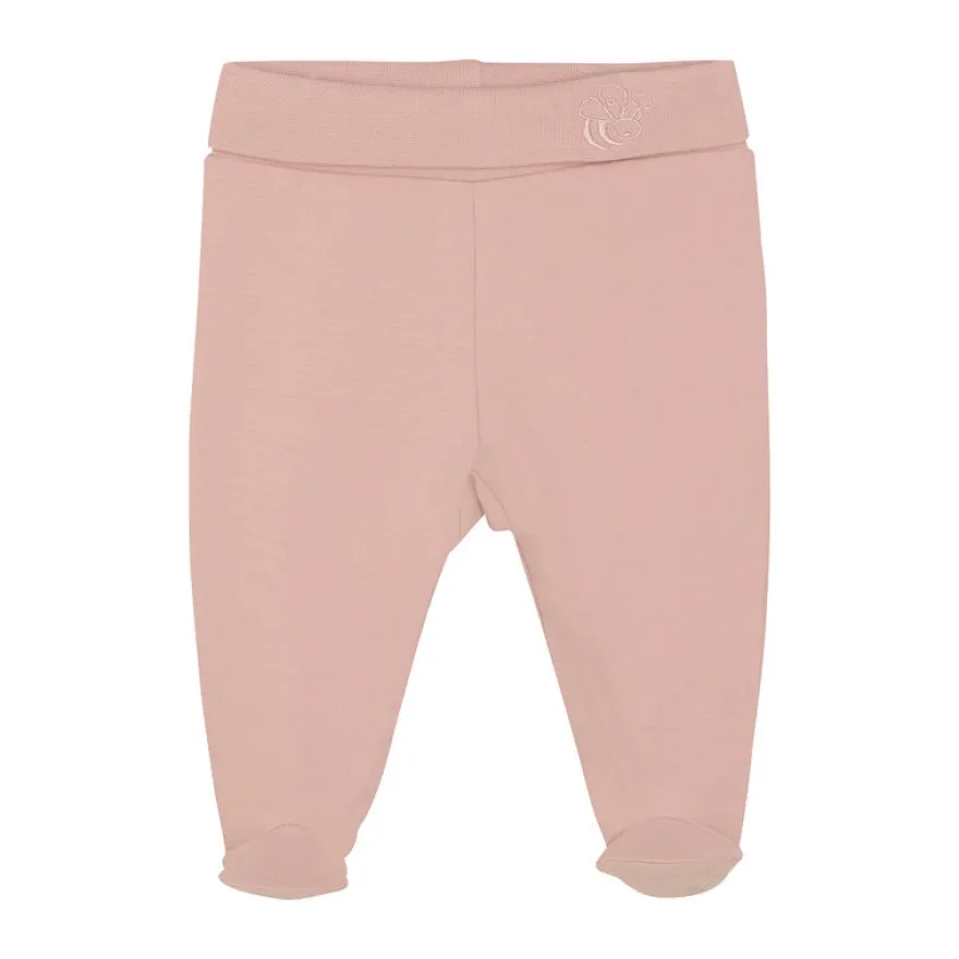 Leggings med Fot - Solid - Pale Mauve