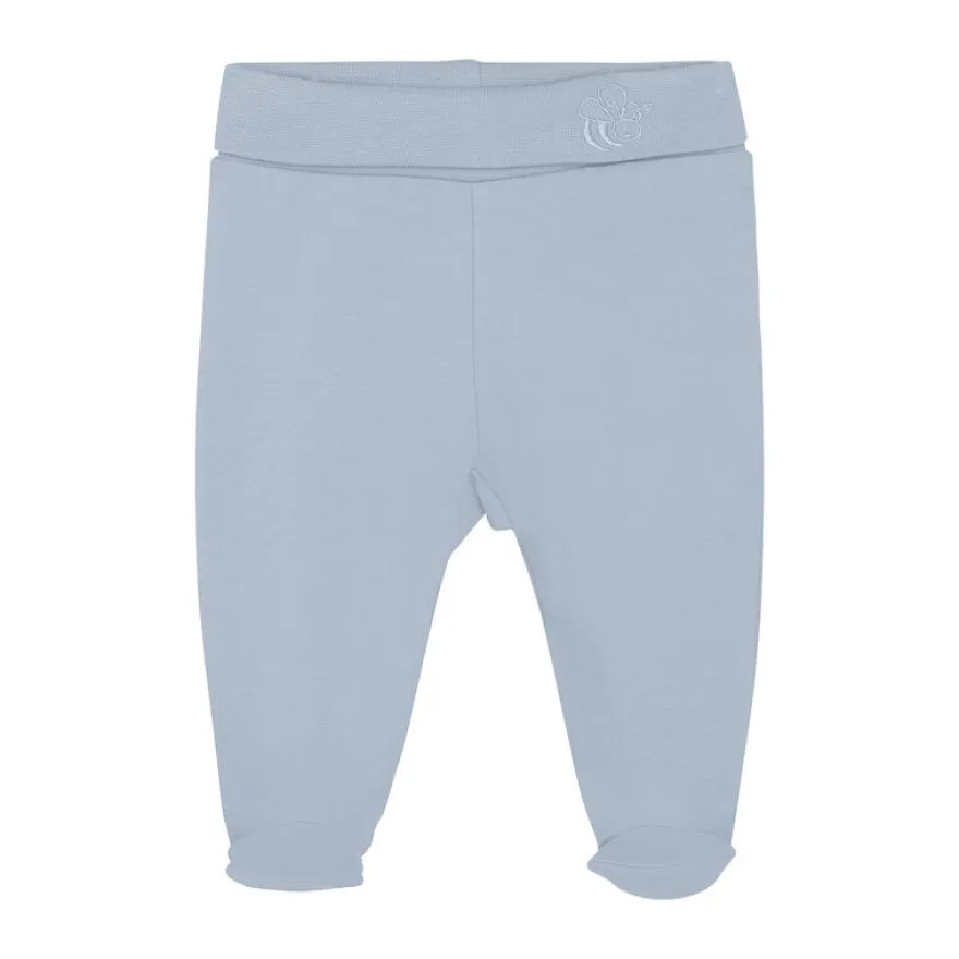 Leggings med Fot - Solid - Zen Blue