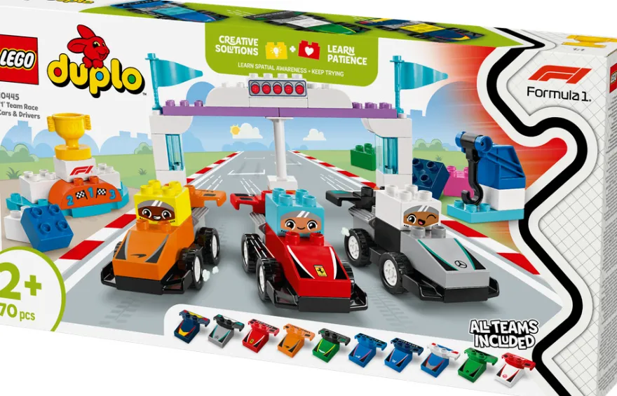 LEGO Duplo F1-teams m. Racerbilar & Förare