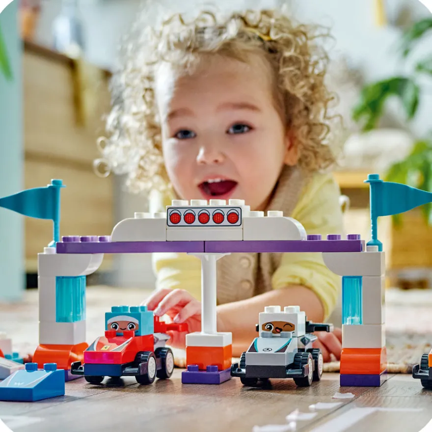 LEGO Duplo F1-teams m. Racerbilar & Förare