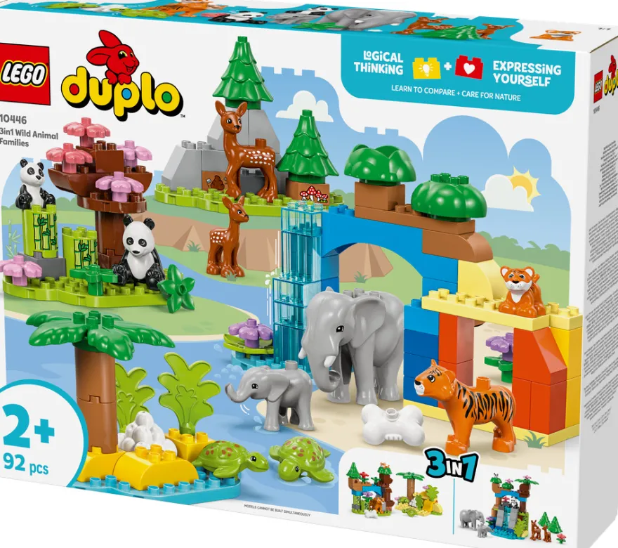 LEGO Duplo 3-i-1 Vilda Djurfamiljer