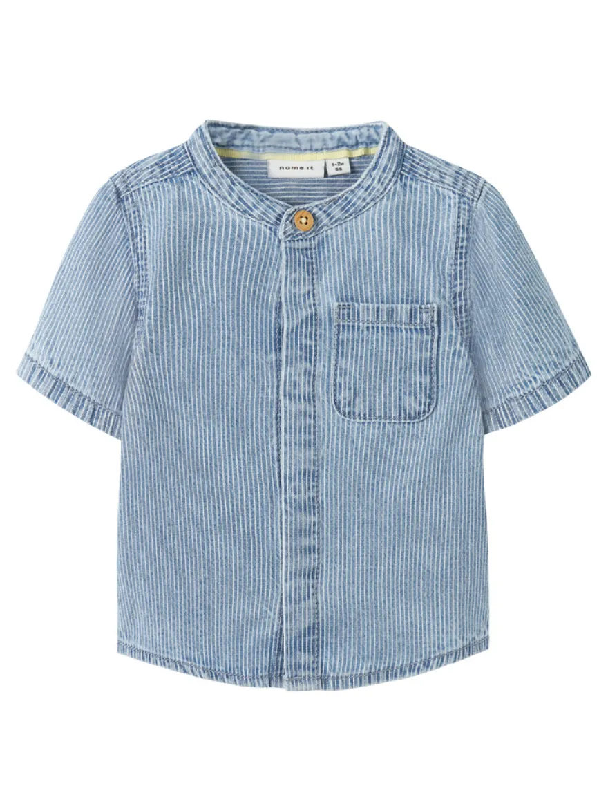 Leo Denim Skjorta - Light Blue Denim