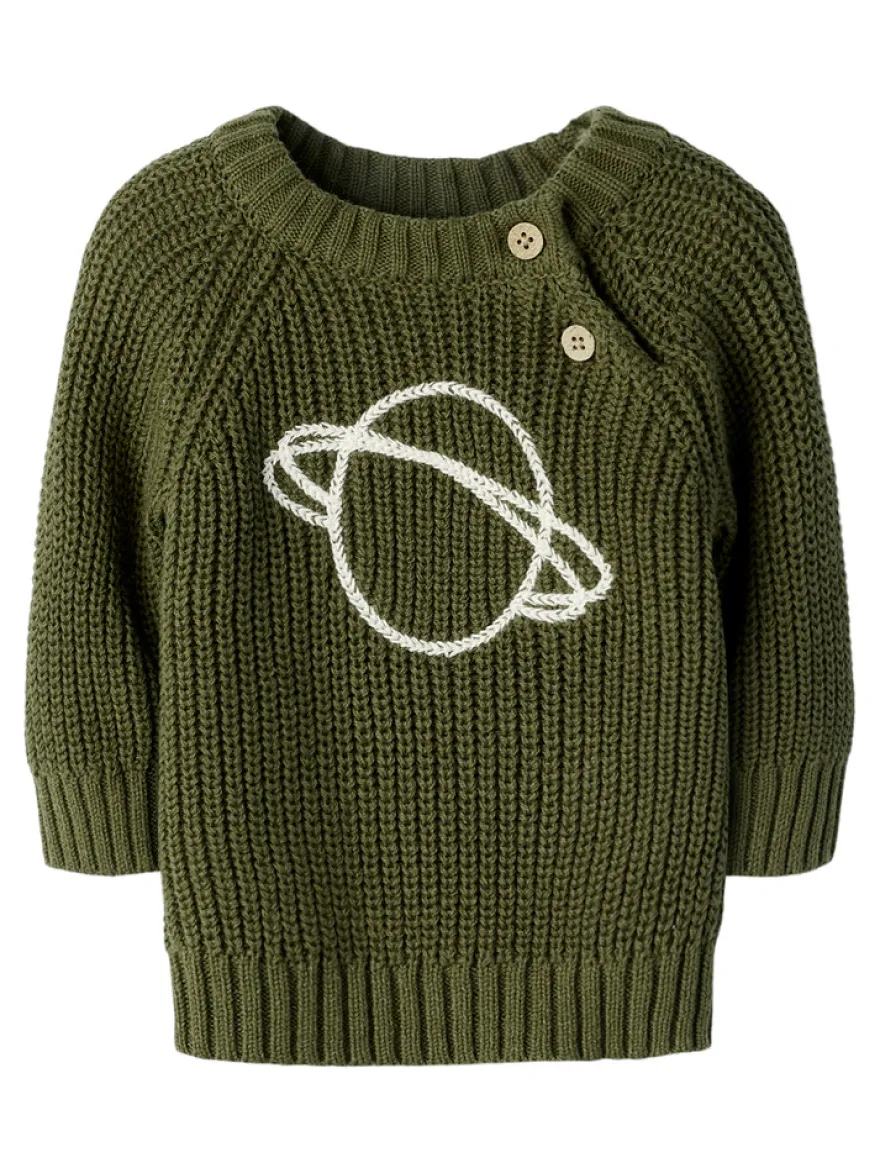 Lil' Atelier Emlen Sweater - Winter Moss