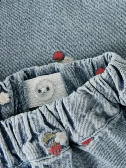 Lil' Atelier Funda Shorts - Medium Blue Denim