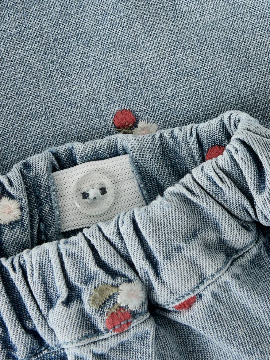 Lil' Atelier Funda Shorts - Medium Blue Denim