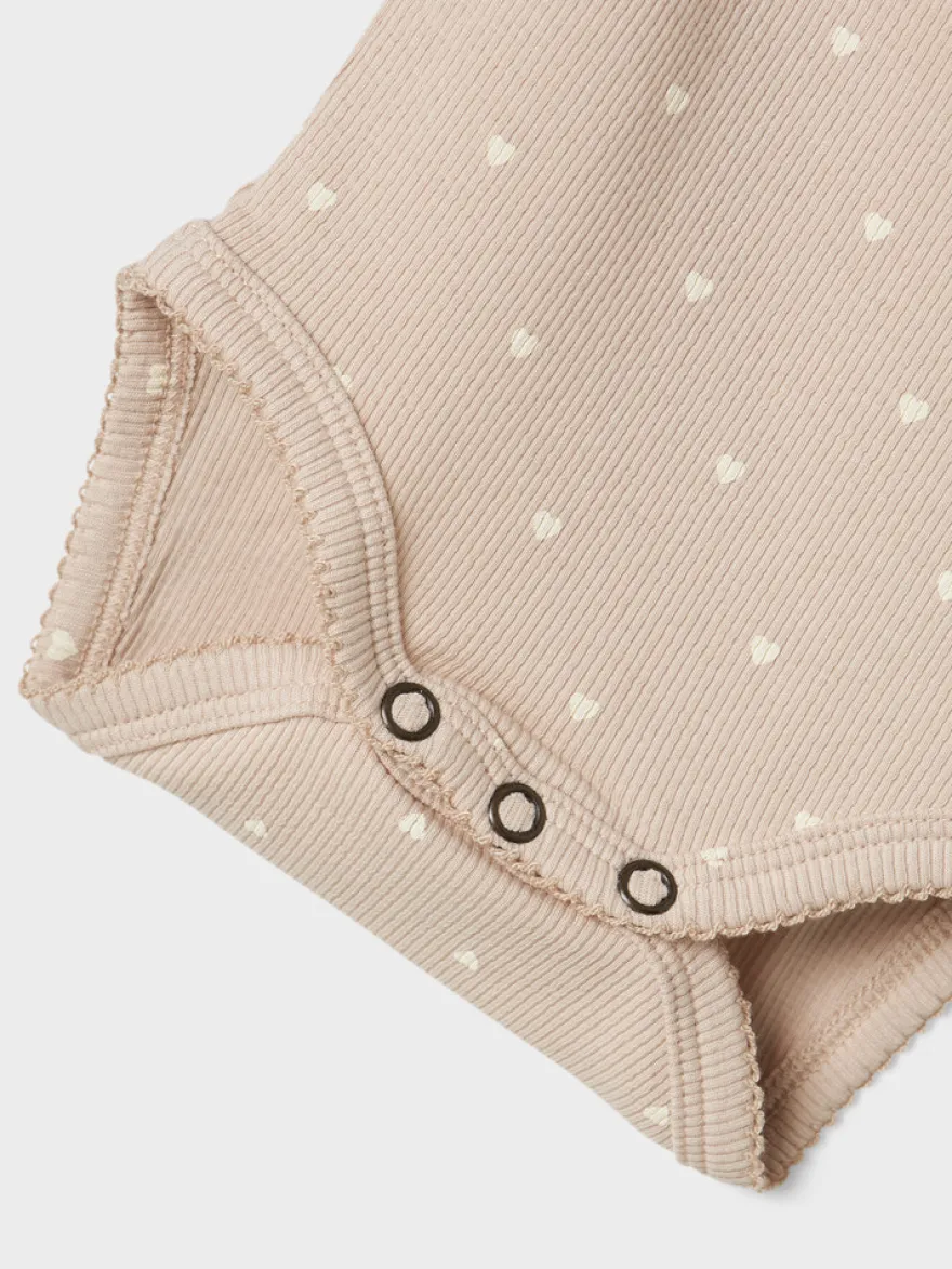 Lil' Atelier Gago Långärmad Body Slim - Gray Morning