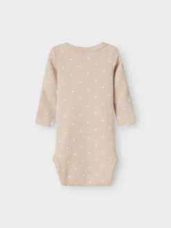 Lil' Atelier Gago Långärmad Body Slim - Gray Morning