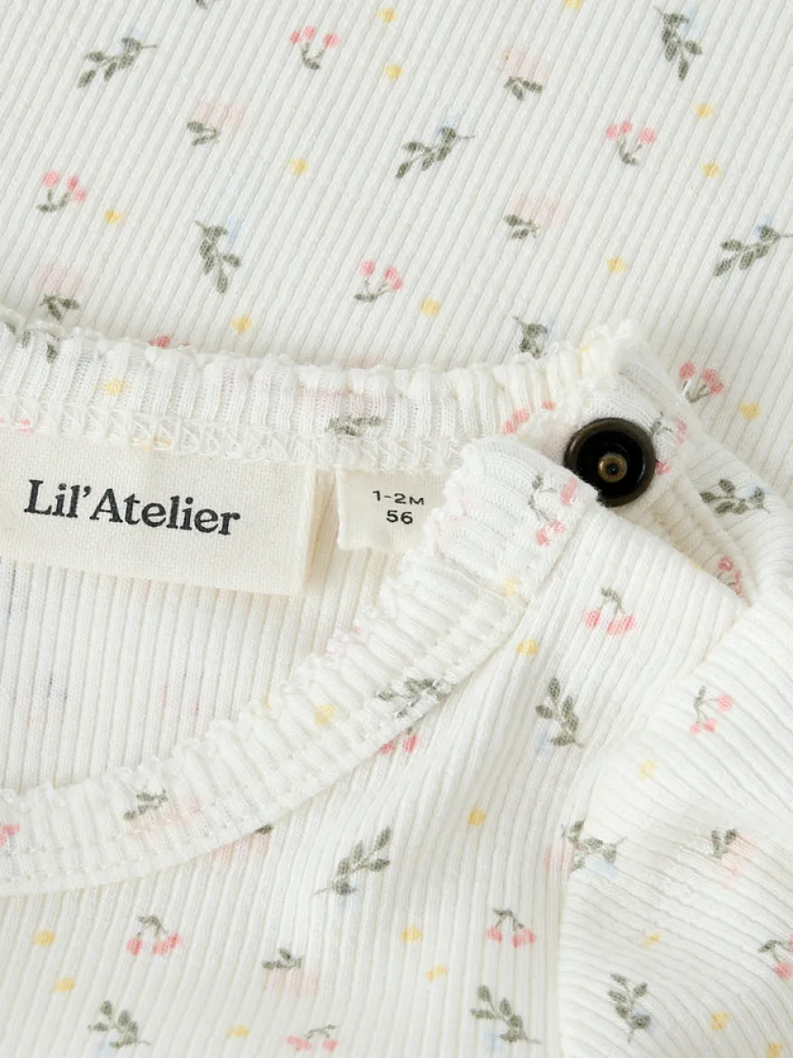 Lil' Atelier Gago Långärmad Body Slim - Coconut Milk