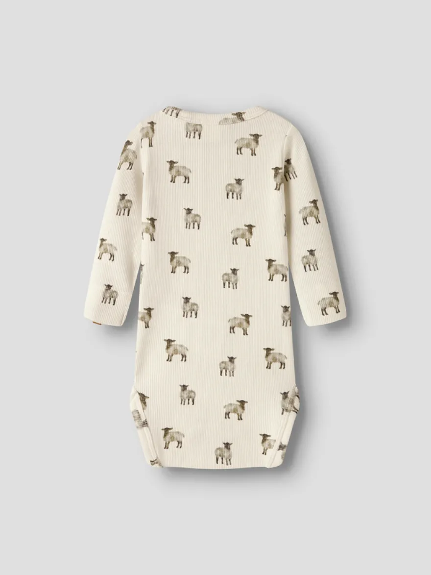 Lil' Atelier Gavo Eko Långärmad Slim Body - Turtledove