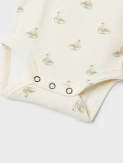 Lil' Atelier Gavo Slim Långärmad Body - Pastel Parchment