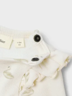Lil' Atelier Gavo Slim Långärmad Body - Pastel Parchment