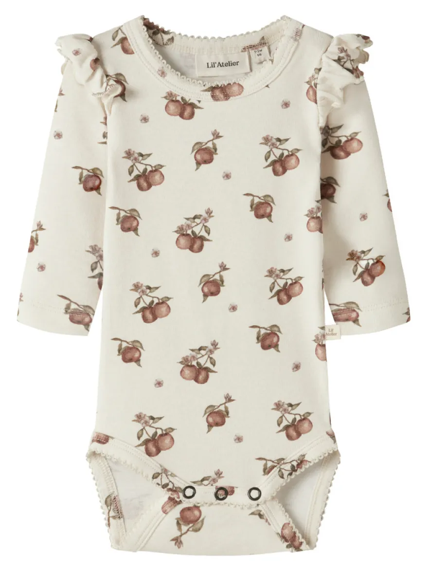 Lil' Atelier Gayo Kep Långärmad Slim Body - Turtledove
