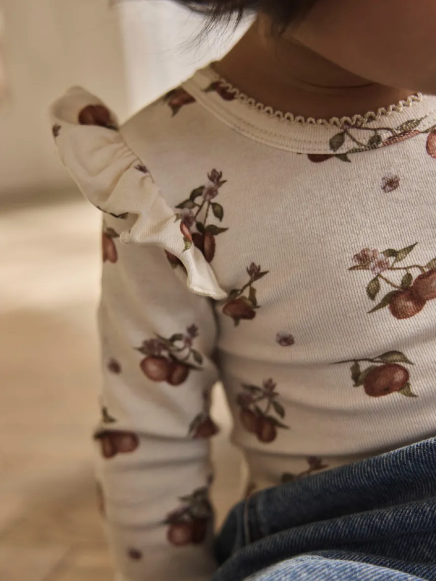 Lil' Atelier Gayo Kep Långärmad Slim Body - Turtledove