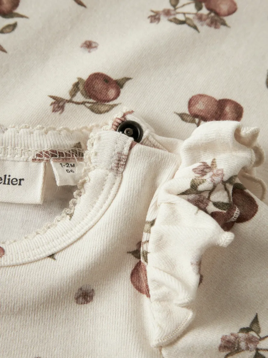 Lil' Atelier Gayo Kep Långärmad Slim Body - Turtledove