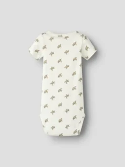 Lil' Atelier Gayo Sar Kortärmad Slim Body - Coconut Milk