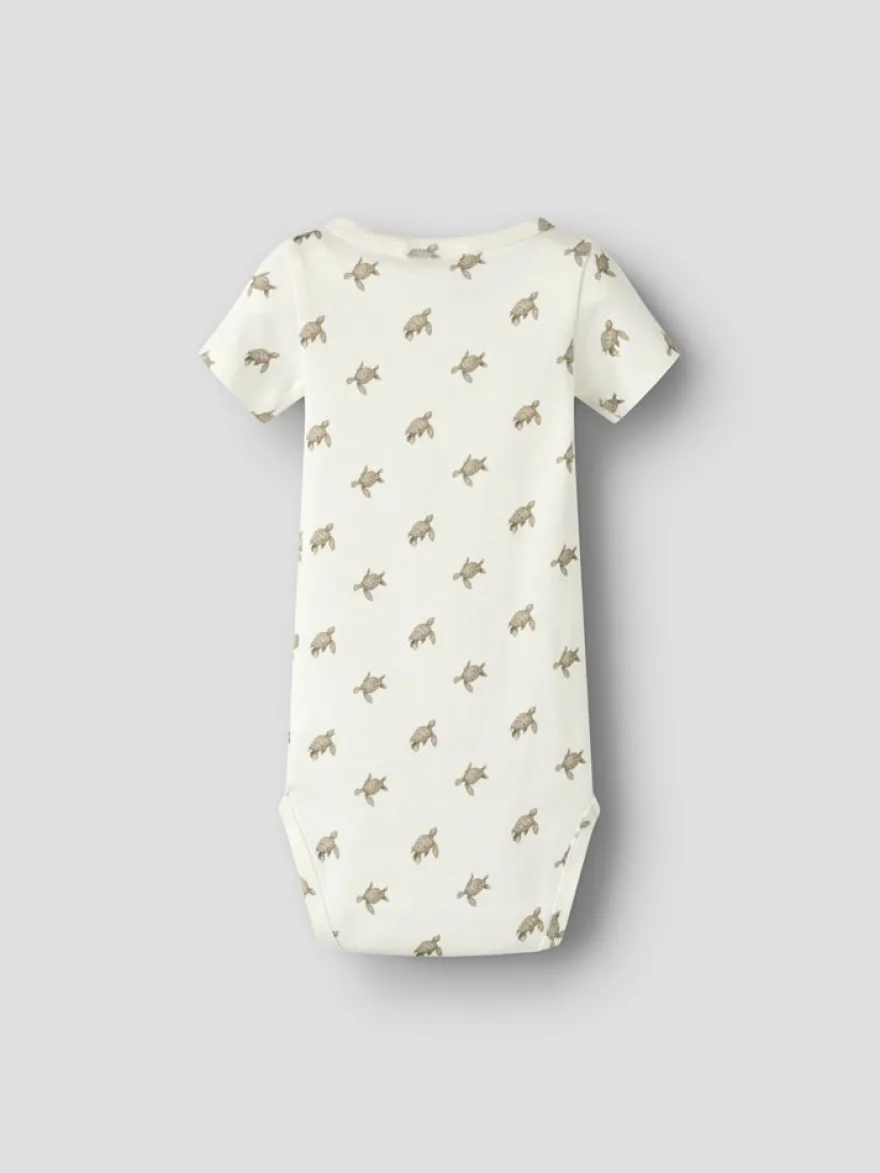 Lil' Atelier Gayo Sar Kortärmad Slim Body - Coconut Milk