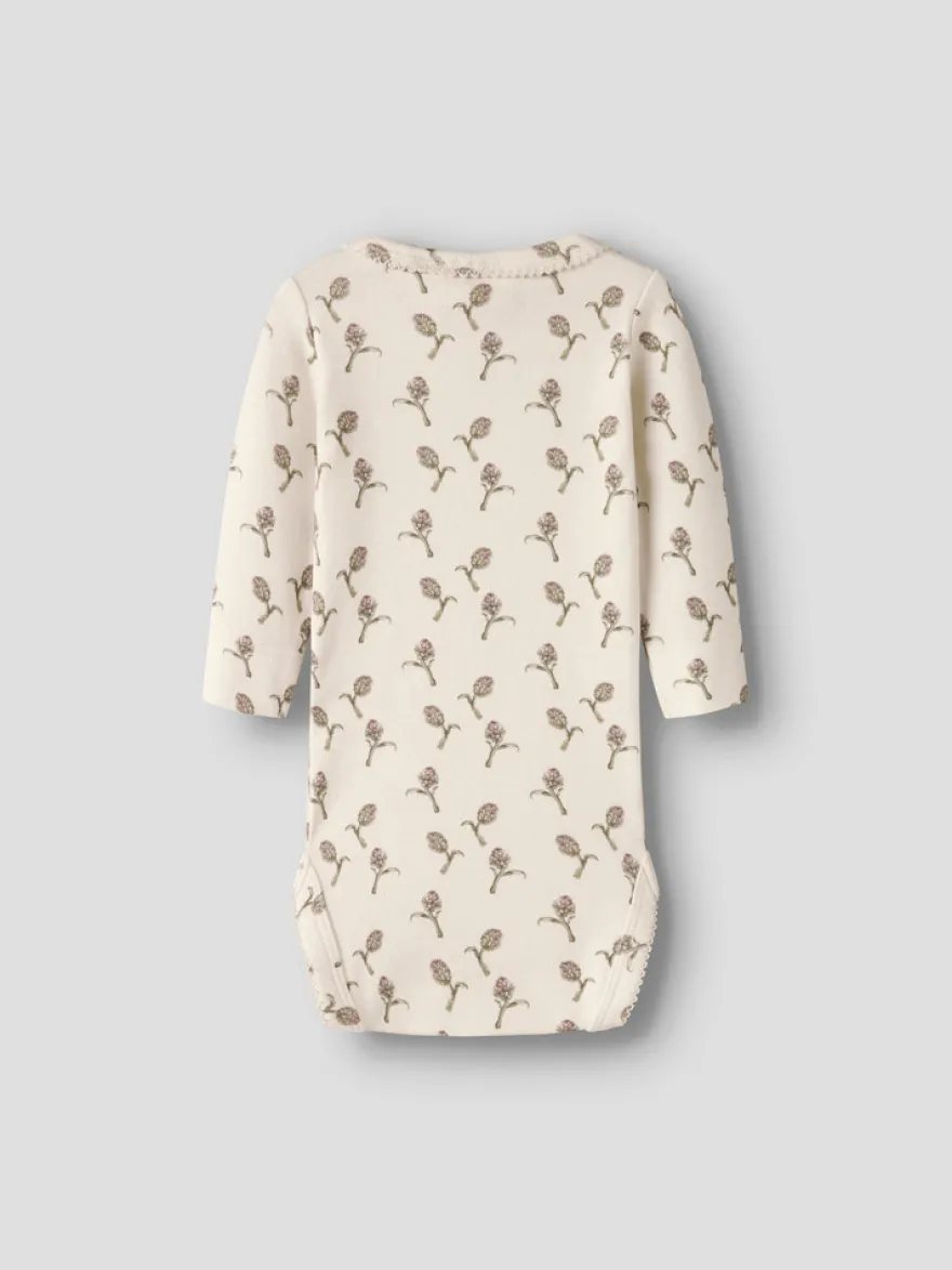 Lil' Atelier Gayo Sig Långärmad Slim Body - Turtledove