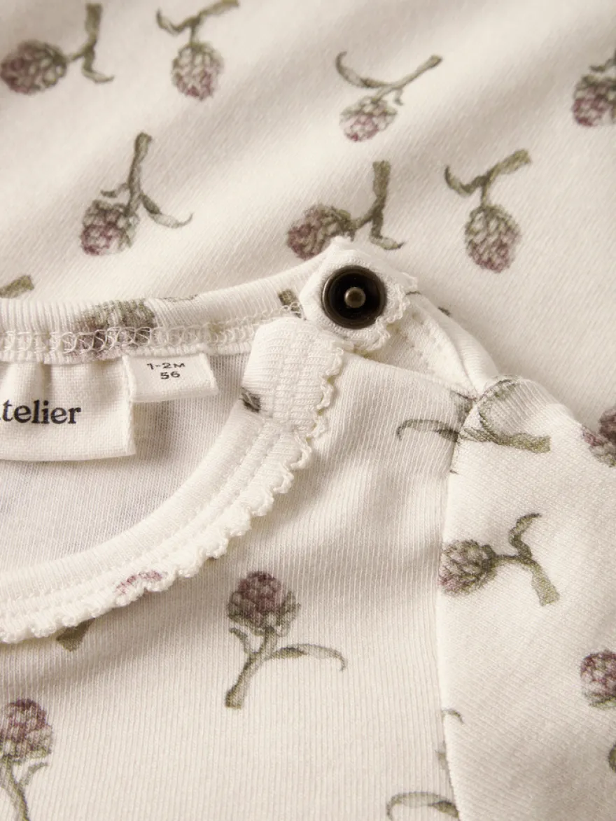 Lil' Atelier Gayo Sig Långärmad Slim Body - Turtledove