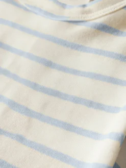 Lil' Atelier Geo Apa Kortärmad Slim Body - Coconut Milk