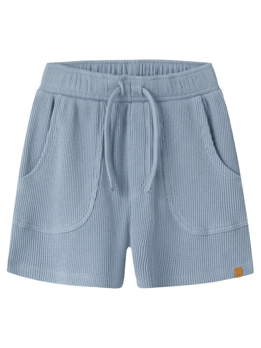 Lil' Atelier Harun Sweat Shorts - Dusty Blue