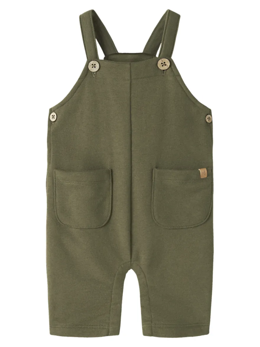 Lil' Atelier Ilondon Ran Sweat Hängselbyxor - Winter Moss