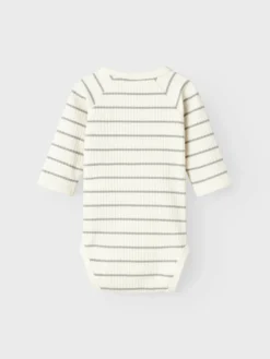 Lil' Atelier Kail Slim Långärmad Body - Coconut Milk