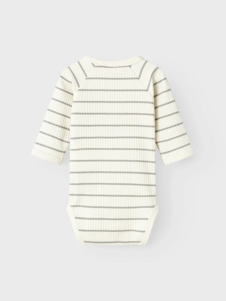 Lil' Atelier Kail Slim Långärmad Body - Coconut Milk