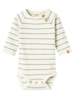 Lil' Atelier Kail Slim Långärmad Body - Coconut Milk