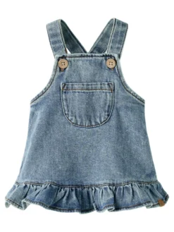 Lil' Atelier Karole Denim Klänning - Medium Blue Denim