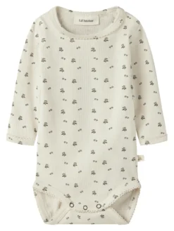 Lil' Atelier Lago Mau Långärmad Slim Body - Turtledove
