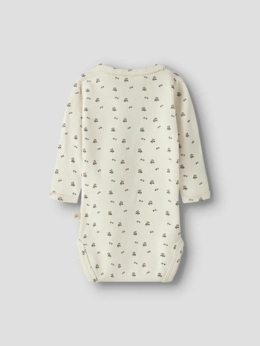 Lil' Atelier Lago Mau Långärmad Slim Body - Turtledove