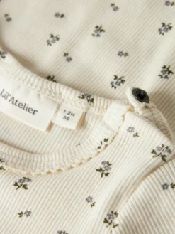 Lil' Atelier Lago Mau Långärmad Slim Body - Turtledove