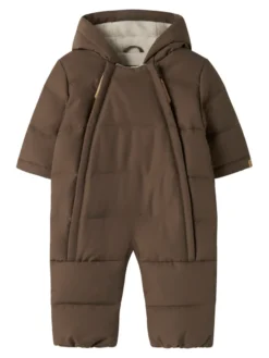 Lil' Atelier Lamedow03 Puffer Overall - Dark Earth
