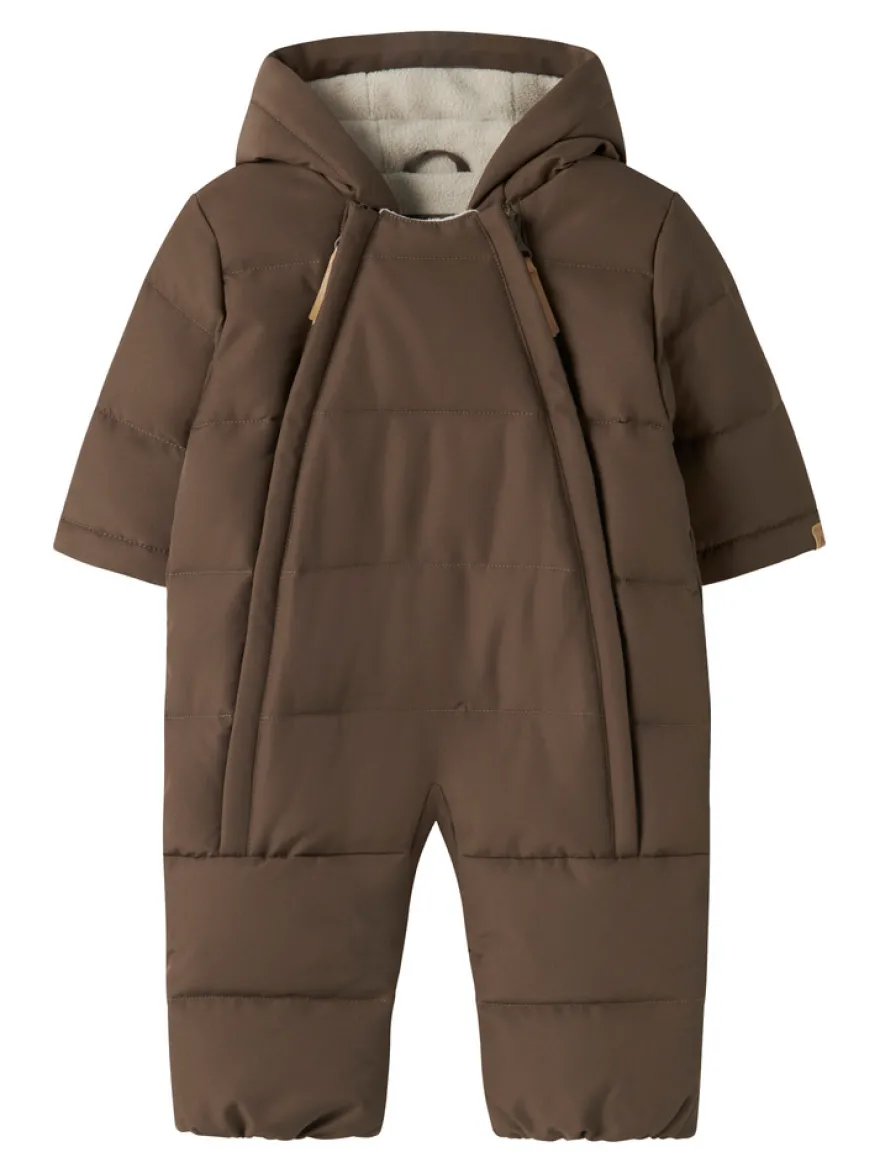 Lil' Atelier Lamedow03 Puffer Overall - Dark Earth